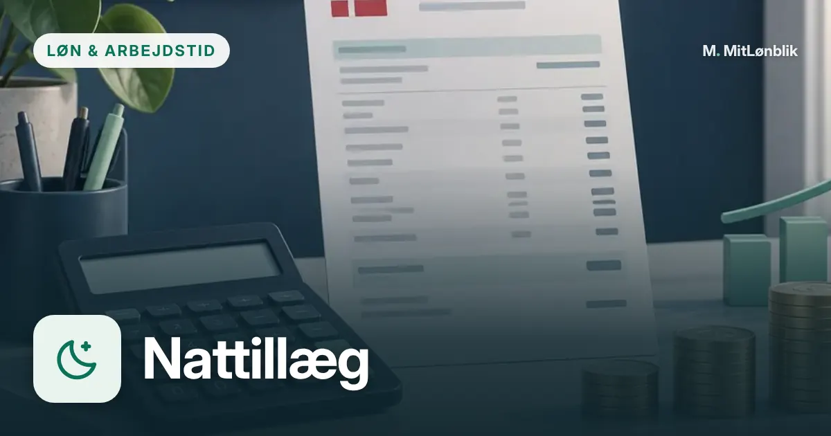 Illustration til Aften- og nattillæg på lønsedlen
