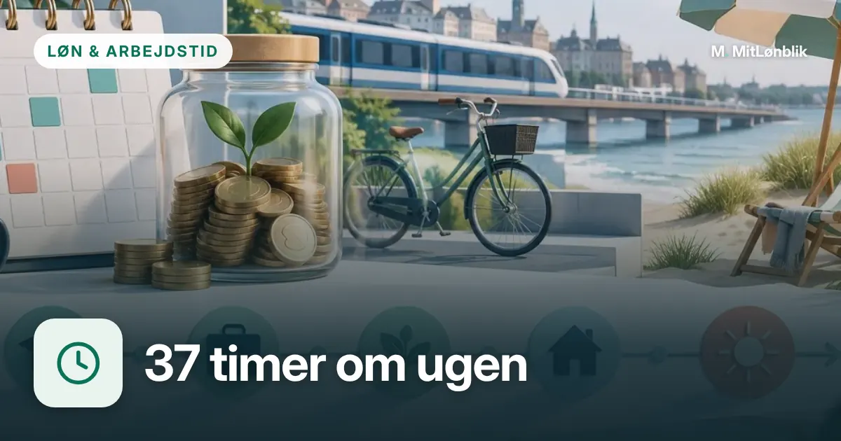 Illustration til 37 timer om ugen: hvor mange pr. måned?