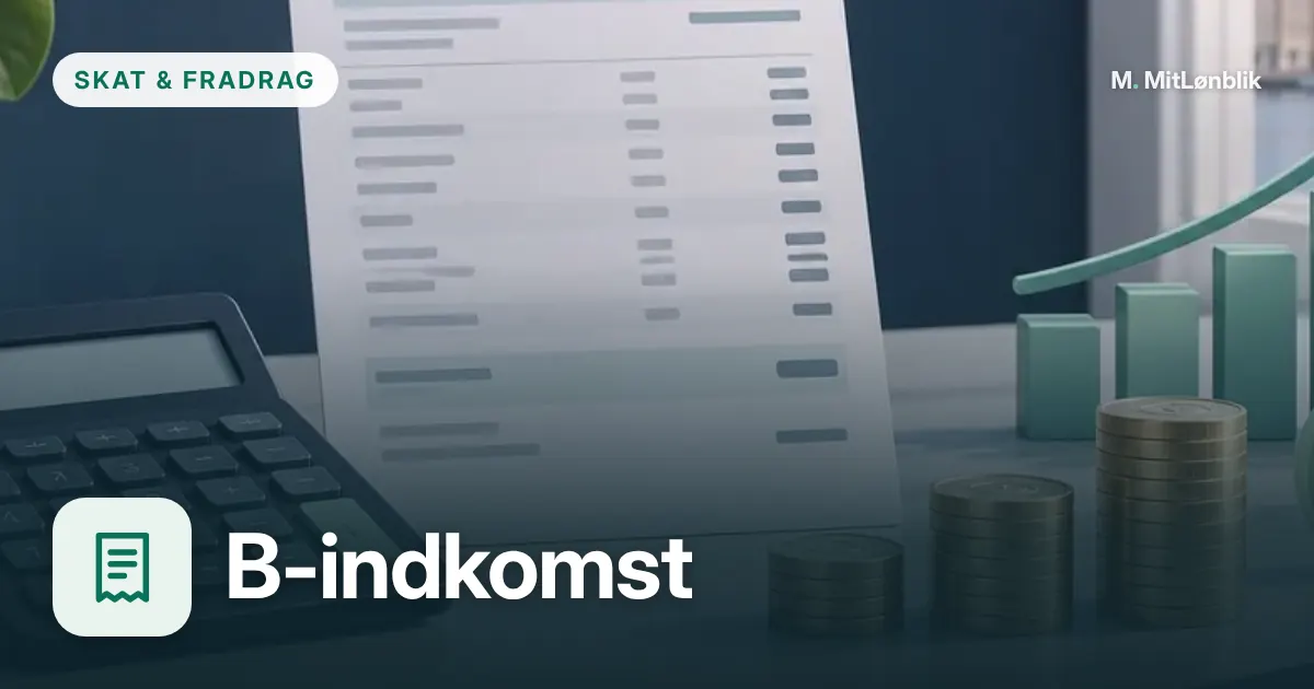 Illustration til B-indkomst efter skat beregner