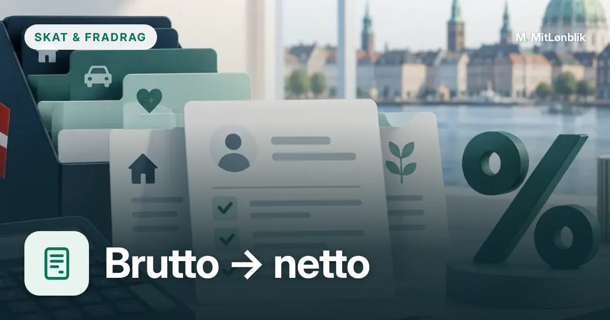Forskellen på bruttoløn og nettoløn – illustration til guiden