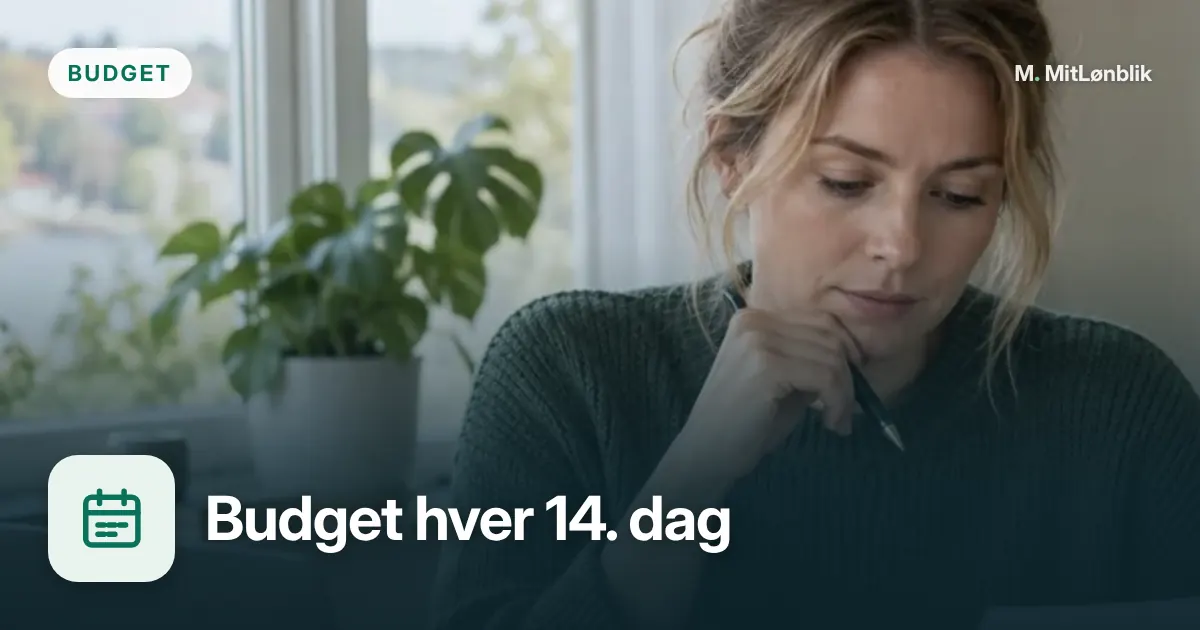 Illustration til Budget med løn hver 14. dag