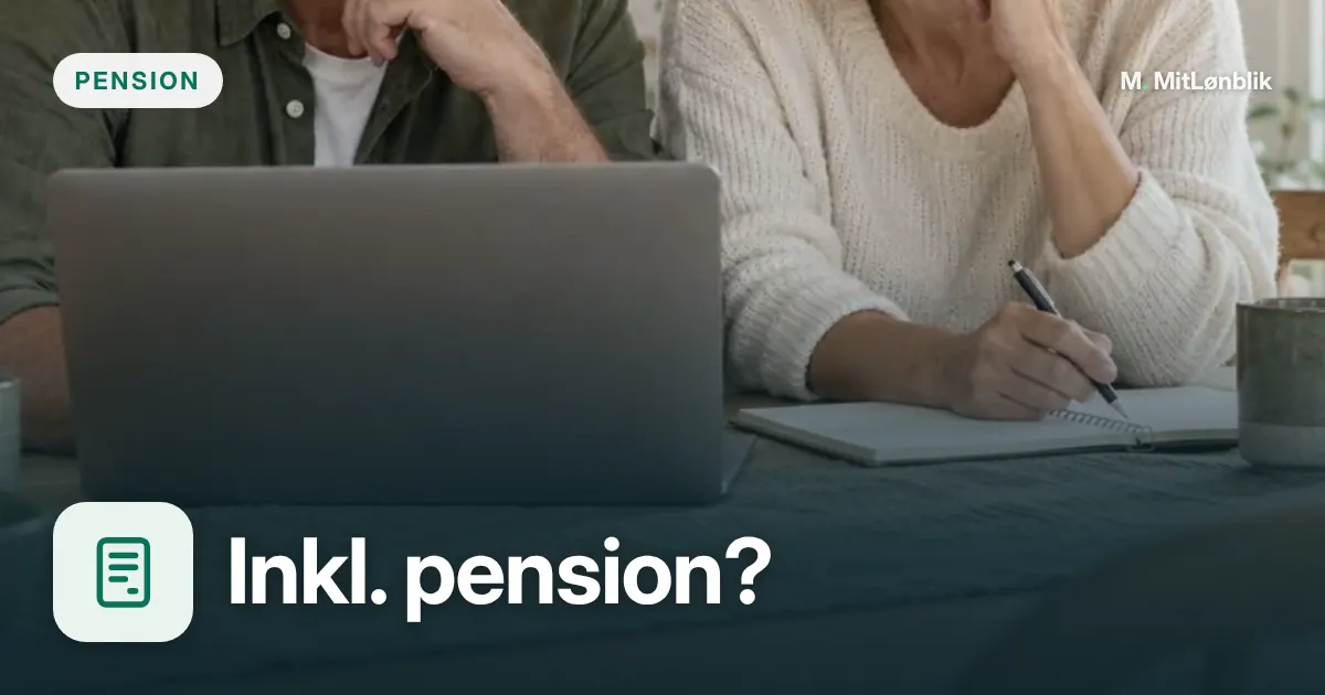 Illustration til Er bruttoløn inkl. pension?