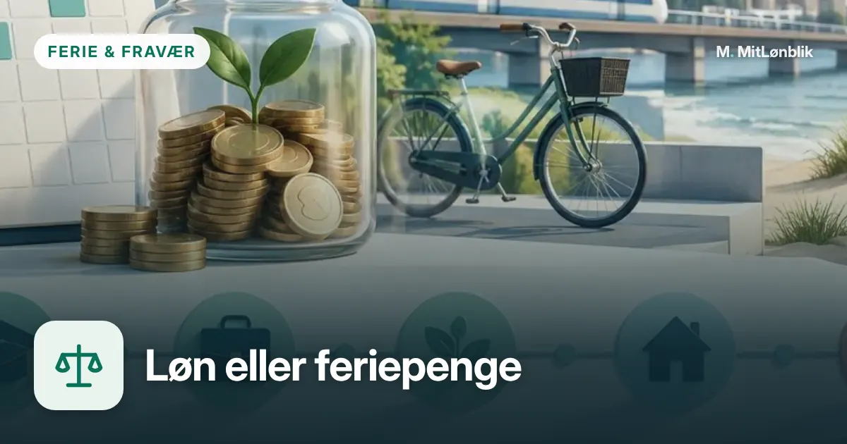 Illustration til Ferie med løn eller feriepenge?