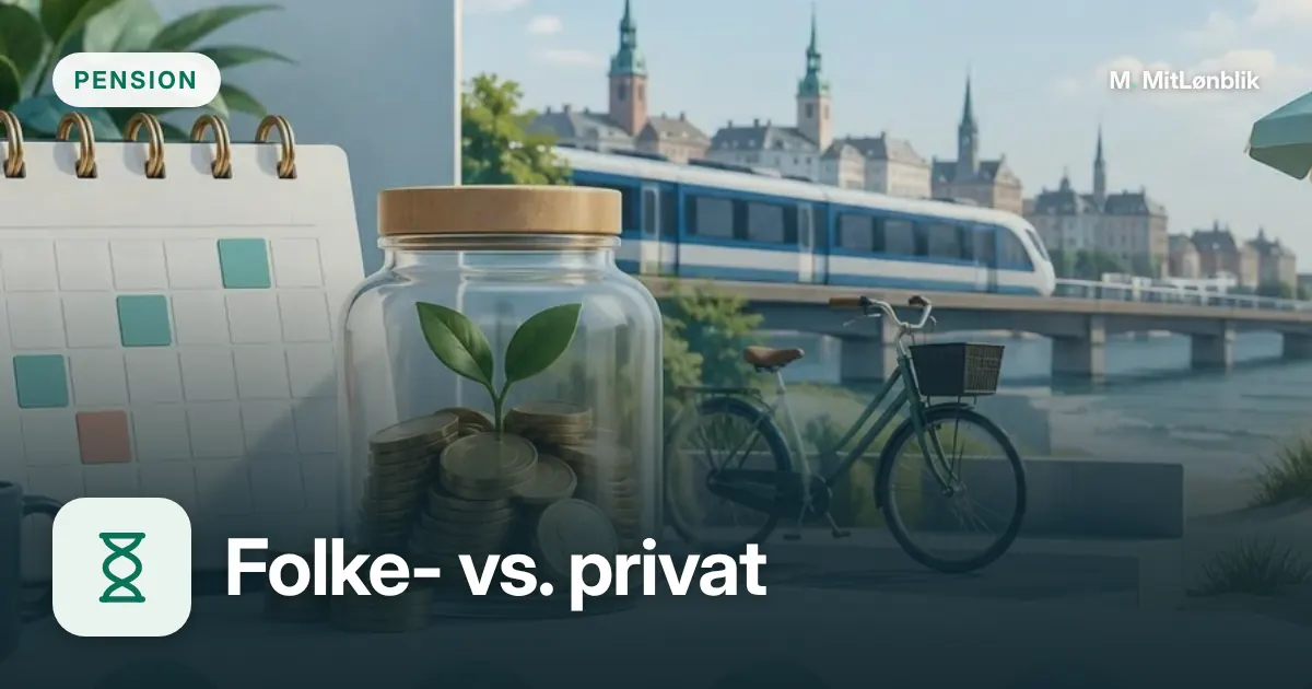 Illustration til Folkepension og privat pension er forskellige