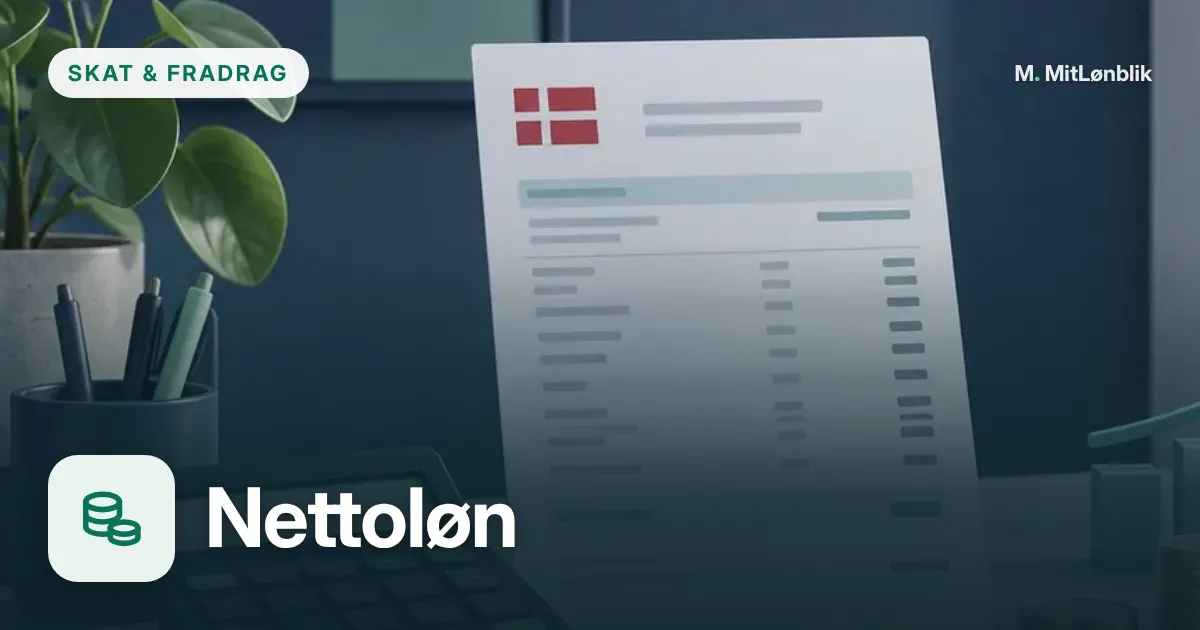 Hvad nettoløn dækker over – illustration til guiden