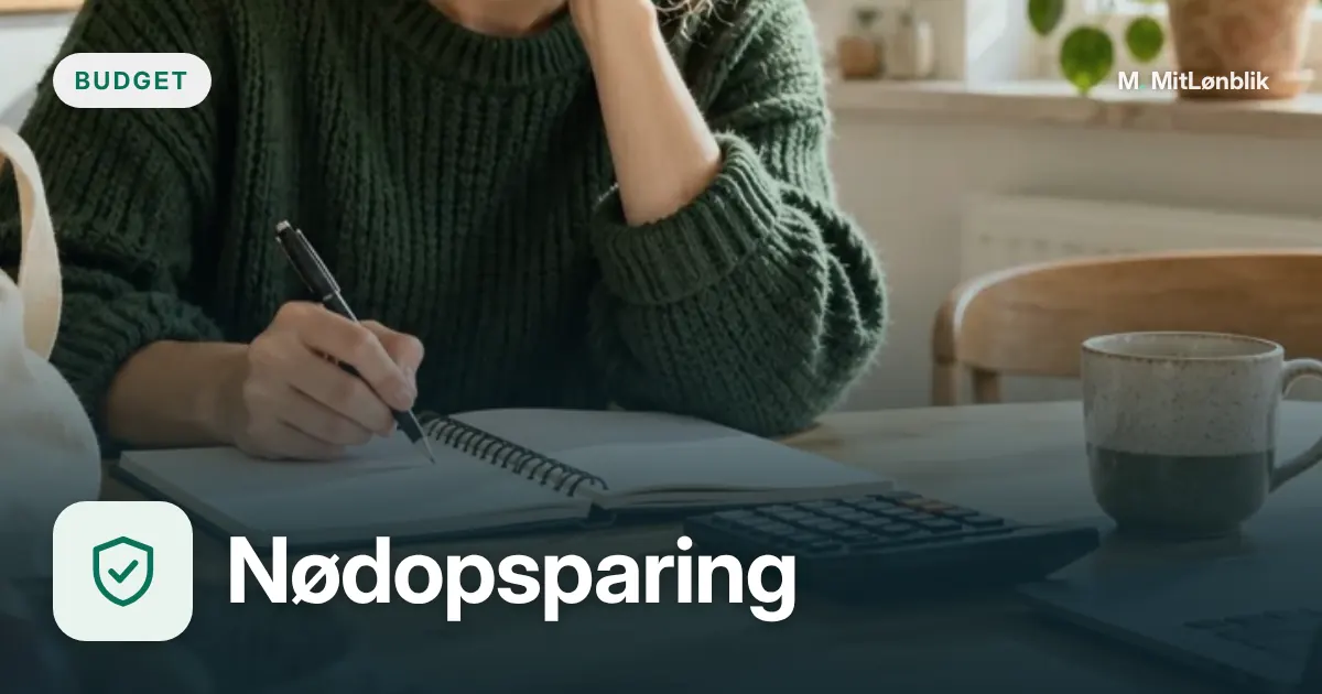 Illustration til Nødopsparing: beregn din egen buffer