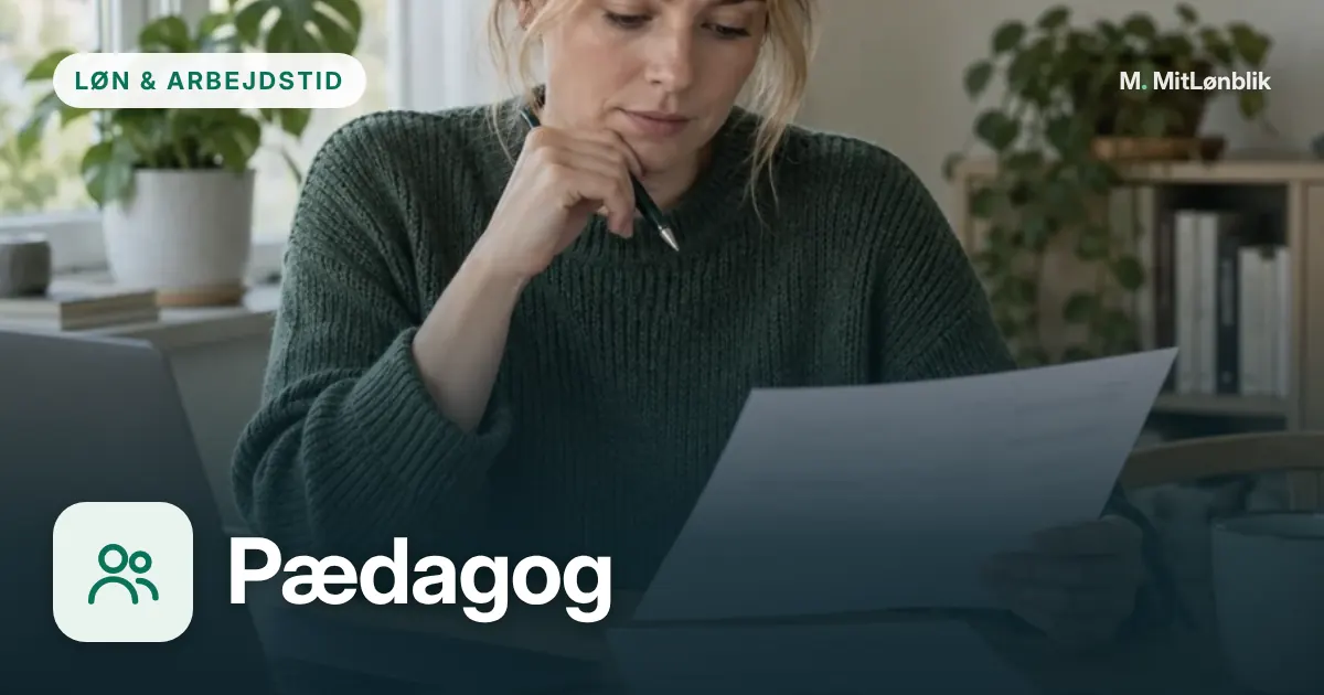 Illustration til Pædagog: løn efter skat
