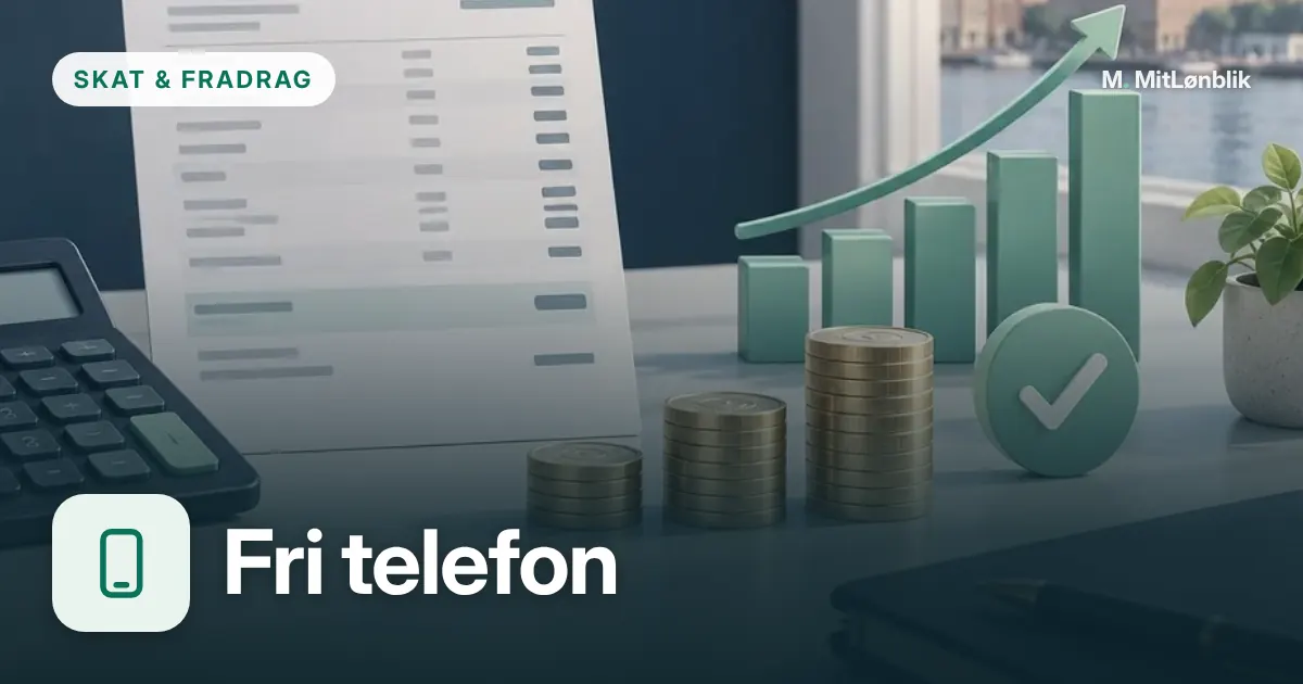 Illustration til Skat af fri telefon beregner